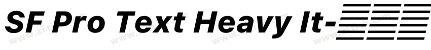 SF Pro Text Heavy It字体转换